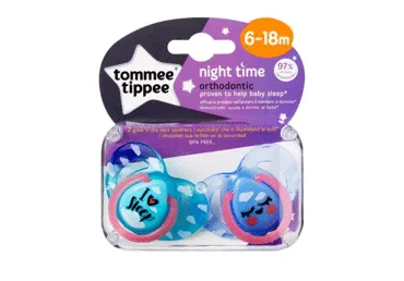 Silikoninis čiulptukas NIGHT (6-18 mėn.), 1 vnt.