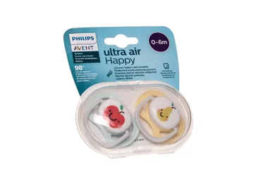 Silikoninis čiulptukas PHILIPS AVENT ULTRA AIR N2, 0-6 mėn., 2 vnt.