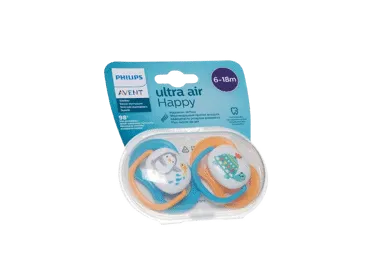 Silikoninis čiulptukas PHILIPS AVENT ULTRA AIR N2, 6-18 mėn., 2 vnt.
