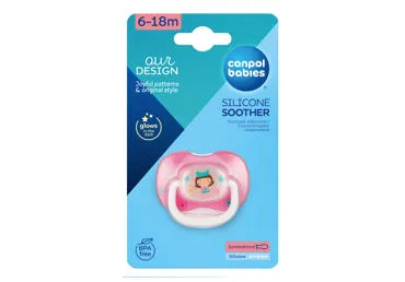 Silikoninis simetrinis čiulptukas CANPOL BABIES, 6-18 mėn., 1 vnt.