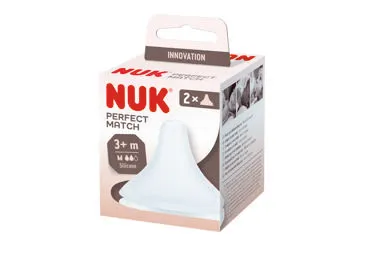 Silikoninis žindukas NUK PERFECT MATCH M;2vnt, 3+ mėn.
