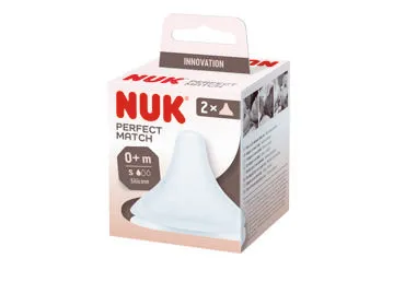 Silikoninis žindukas NUK PERFECT MATCH S;2vnt, 0+ mėn.