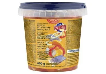 Silkių filė daržovių padaže WIDE OCEAN, 600 g