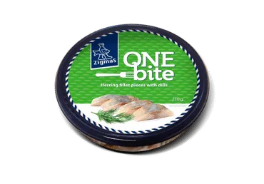 Silkių filė, gabaliukais su krapais ZIGMAS ONE BITE, 210 g