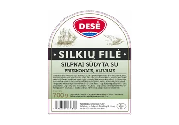 Silkių filė su aliejumi ir prieskoniais DESĖ, 700 g