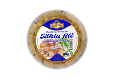 Silkių filė, su marinuotais svogūnais, 0,5 kg
