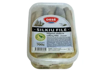 Silpnai sūdyta silkių filė su aliejumi DESĖ, 700 g