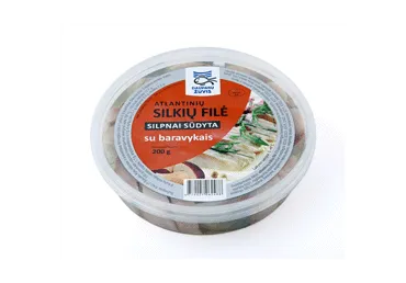 Siļķu filejas gabaliņi eļļā ar baravikām ZIVJU MEISTARS 200g