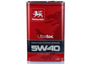 Sintetinė alyva WOLVER ULTRATEC SAE 5W-40, 4 l