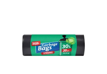Šiukšlių maišai 30l/20vnt.,HOME EXPERT, Juodi