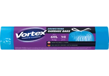 Šiukšlių maišai VORTEX DRAWSTR, 60 l, 10 vnt., 1 vnt.