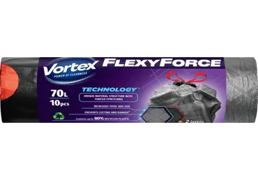 Šiukšlių maišai VORTEX FLEXY DUO STRAWSTR, 70 l, 10 vnt., 1 vnt.