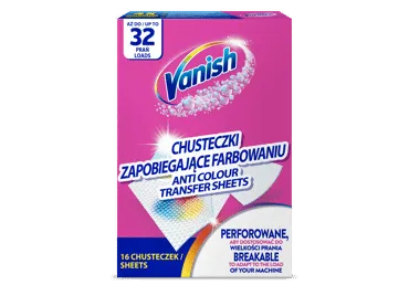 Skalb. servetėlės VANISH GOLD COLOR PROTECT nuo nusidažymo, 16 vnt.