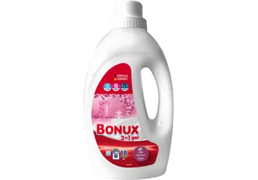 Skalbiamasis gelis BONUX RADIANT ROSE, 18 skalb., 900 ml