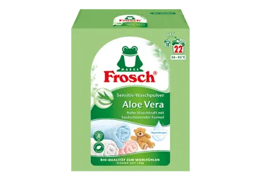 Skalbiamieji milteliai FROSCH COLOR su alavijais, 1.45 kg