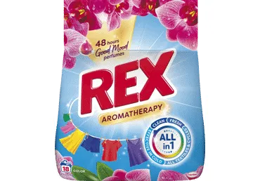 Skalbiamieji milteliai REX AROMATHERAPY COLOR, 18 skalb., 990 g