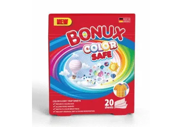 Skalbiamosios servetėlės BONUX COLOR SAFE, 20 vnt.