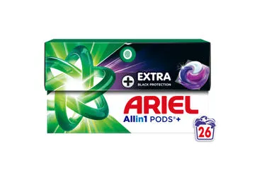 Skalbimo kapsulės ARIEL Black, 26 vnt