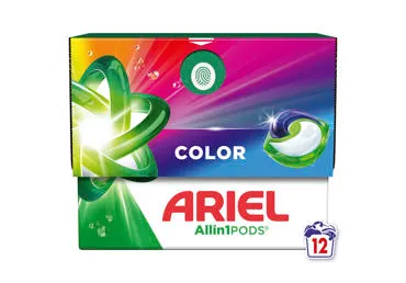Skalbimo kapsulės ARIEL Color, 12 skalb.