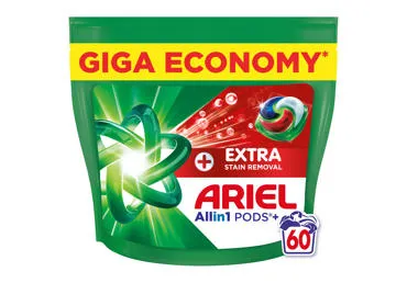 Skalbimo kapsulės ARIEL  Extra Clean, 60 skalb.