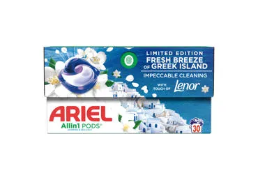 Skalbimo kapsulės ARIEL Fresh Breeze, 30 skalb.