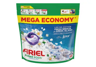 Skalbimo kapsulės ARIEL Fresh Breeze, 60 skalb.
