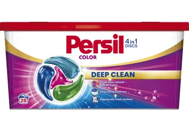 Skalbimo kapsulės "PERSIL DISCS Color" 28 skalbimai