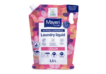 Skalbimo skysčio papildymas spalvotiems skalbiniams Hipoallergenical, Mayeri, 1,5 l