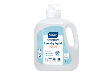 Skalbimo skystis spalvotiems skalbiniams MAYERI sensitive, 3 l