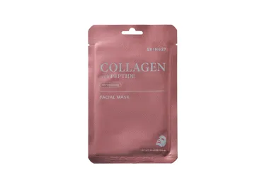 SKIN627 lakštinė veido kaukė gaivinamoji su kolagenu ir peptidais, 22 ml