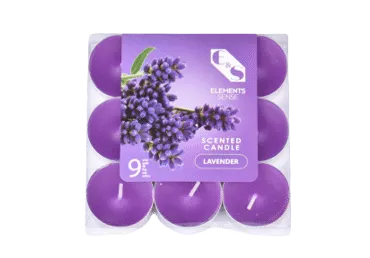 Skridininės kvapniosios žvakės ELEMENTS SENSE, 9 vnt.
