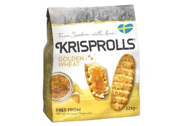 Skrudintos duonelės KRISPROLLS, iš auksinių kviečių, 225 g