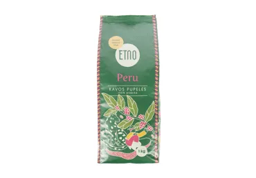 Skrudintos kavos pupelės ETNO PERU, 1 kg