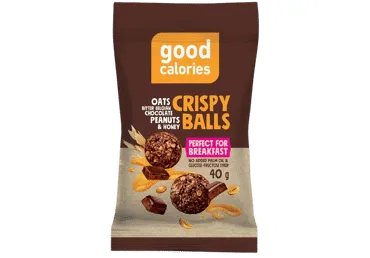 Grauzdēta auzu uzkoda ar Beļģu šokolādi GOOD CALORIES, 40g