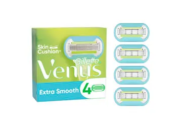 Skustuvo galvutės VENUS Deluxe Extra Smooth, 4 vnt.