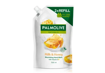 Skystasis muilas PALMOLIVE MILK & HONEY, papildymas, 500 ml