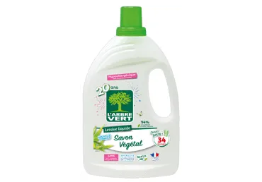 Skystasis skalbiklis L'ARBRE VERT su aug. muilu, 34 skalb., 1.53 l