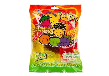Skysti saldainiai FRUITY'S, įvairių vaisių skonio, 360 g