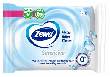 Šlapias tualetinis popierius ZEWA PURE, 42 vnt.