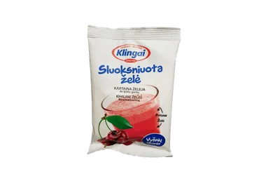 Sluoksniuotas želė desertas, vyšnių skonio, 80 g