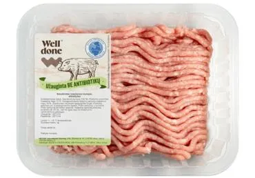 Smulkintas kiaulienos kumpis WELL DONE, užauginta be antibiotikų, 400 g
