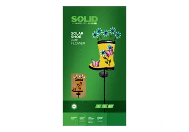 Sodo šviestuvas - batas su gėle SOLID