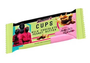 Šokolādes krūzītes ar riekstu krēmu YUMMER'S Squid Game 40g