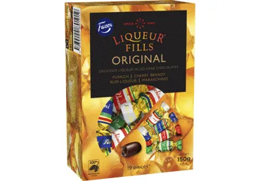 Šokoladiniai saldainiai FAZER LIQUEUR FILLS su likerio įdaru, 150 g