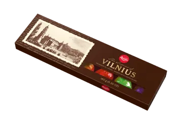 Šokoladiniai saldainiai LAIMA VILNIUS su alkoholio įdaru, 180 g