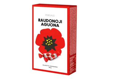 Šokoladiniai saldainiai RAUDONOJI AGUONA, 170 g