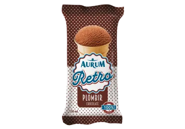 Šokoladiniai valgomieji ledai AURUM RETRO, 70 g