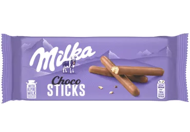Šokoladiniai vamzdeliai MILKA CHOCO LILA STIX, 112 g