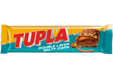 Šokoladinis batonėlis TUPLA SALTY CORN, 48 g