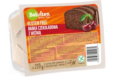Šokoladinis keksas BALVITEN su vyšniomis be glitimo, 220 g